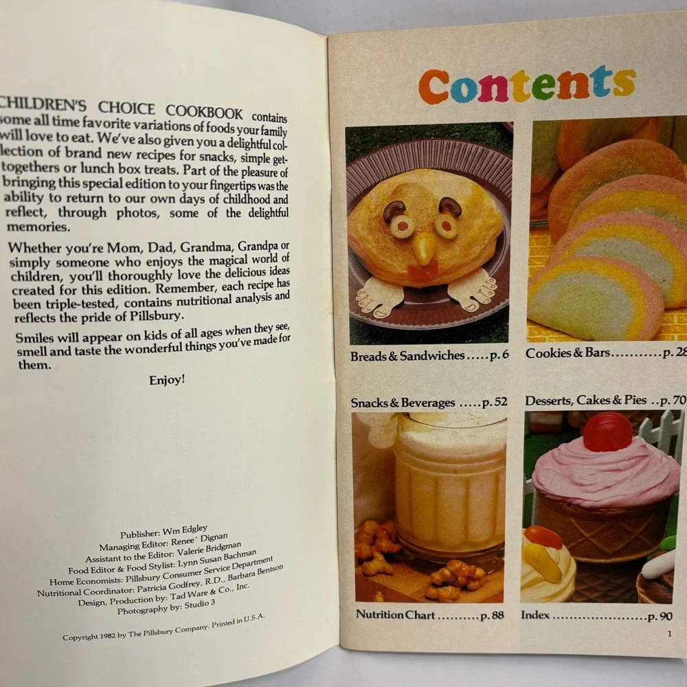 (2) 1980's Pillsbury cookbook magazines